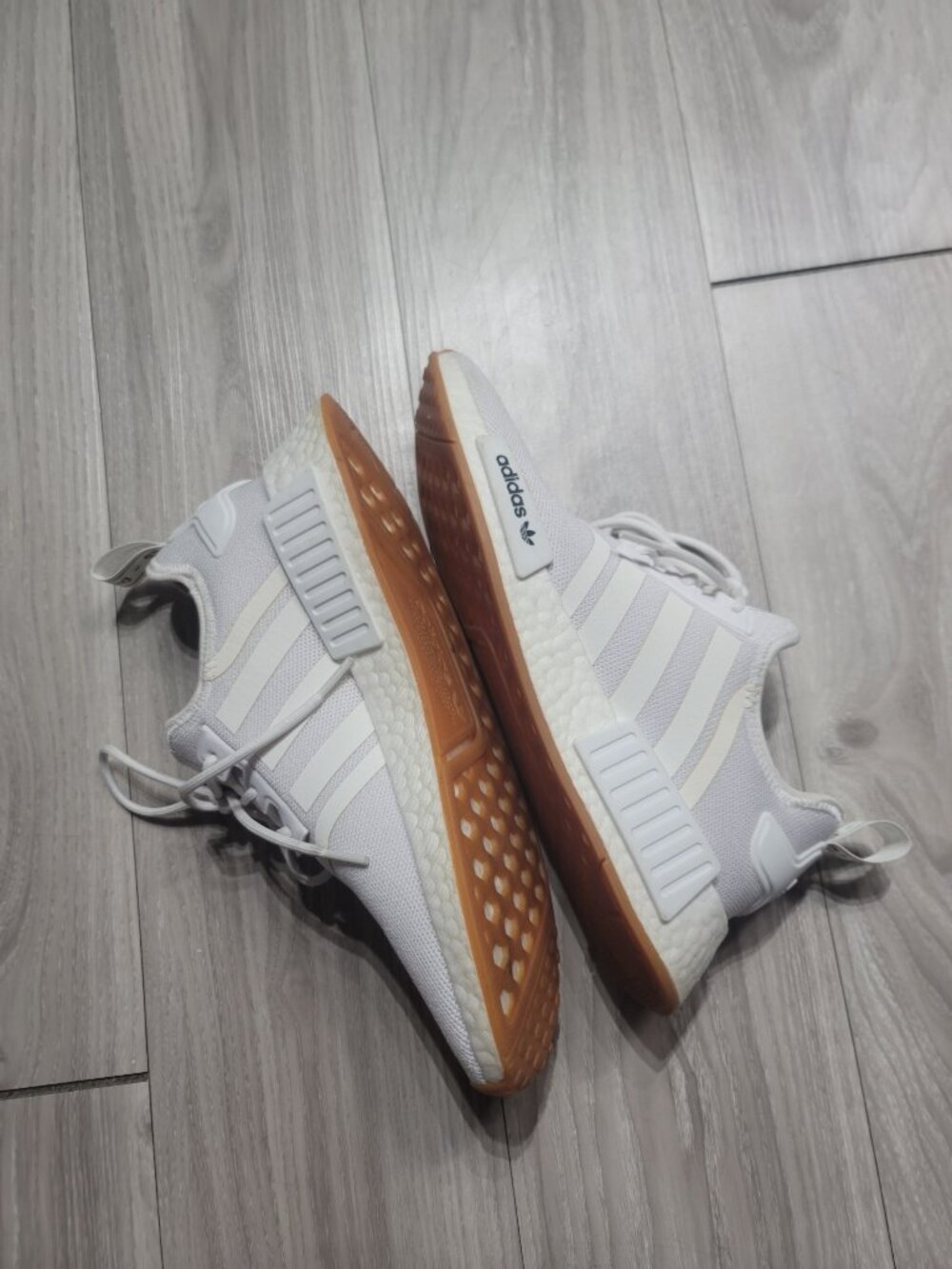 Adidas NMD triple white mens size 8 - Picture 2 of 5